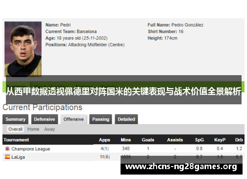 从西甲数据透视佩德里对阵国米的关键表现与战术价值全景解析 从西甲数据透视佩德里对阵国米的关键表现与战术价值全景解析